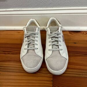 Vintage Havana Summer Glitter Star Sneakers White, Pink, and Gold Women’s size 8